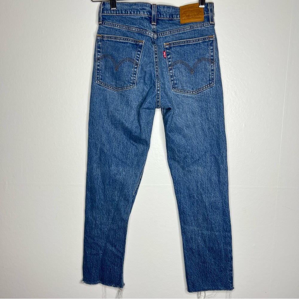 Levi’s Wedgie Straight Raw Hem Sz 24 - Picture 10 of 10
